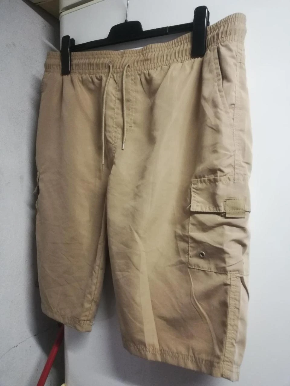 Bermudas (largo 60 cm) elástico Ecru/Sable etiqueta T.XL – photo 3
